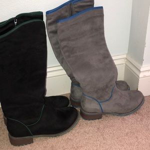One pair of warm, zip-up, winter boots